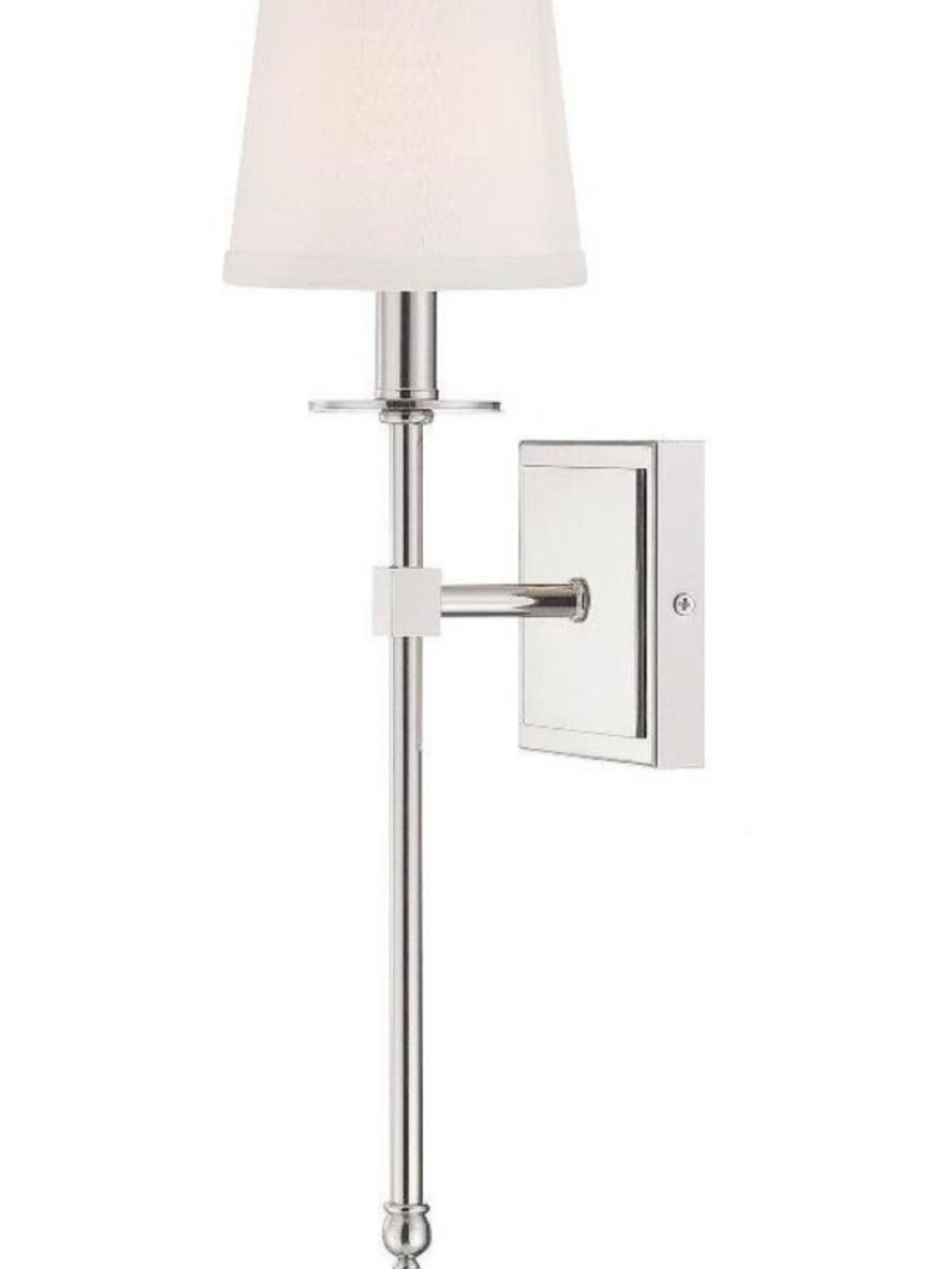 Polished Nickel Wall Sconce